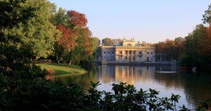 Royal Lazienki Park in Warsaw, Poland - autumn colors – Palace on the Isle